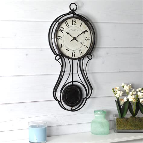 pendulum wall clocks for living room|hanging wall clocks with pendulum.